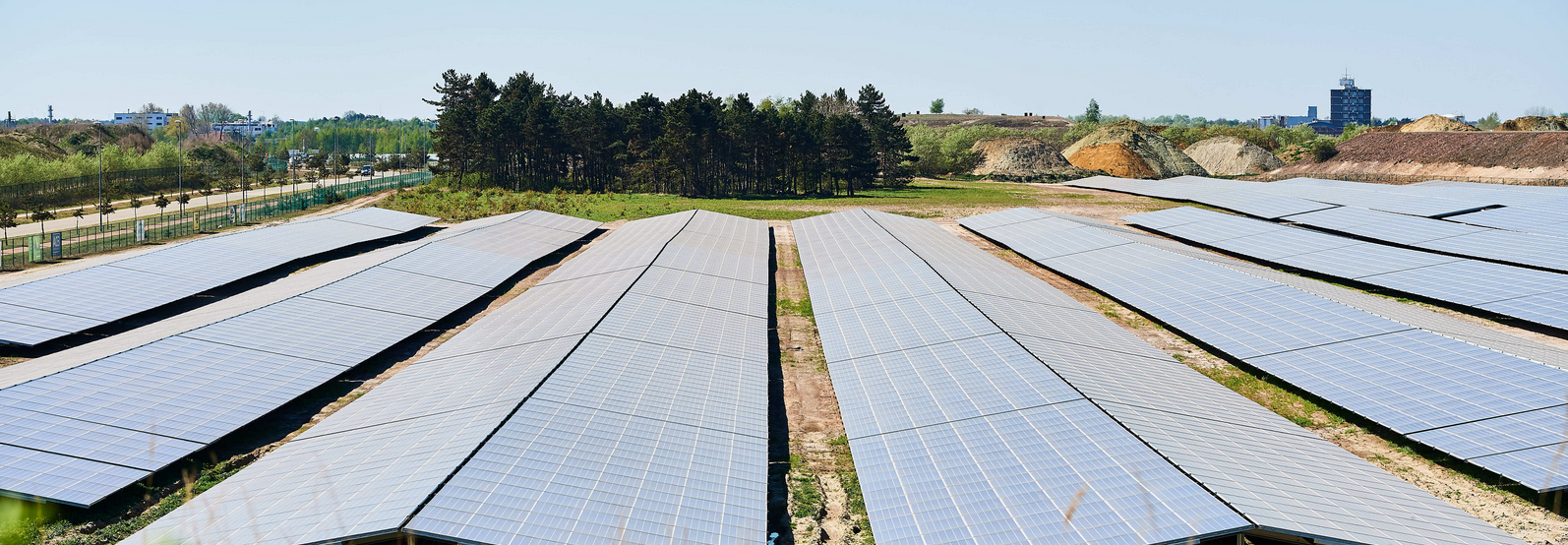 Construction d'une centrale photovoltaïque