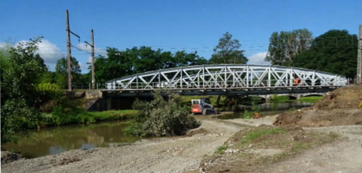 Remplacement du tablier d'un pont rail